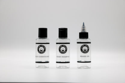 BEARD-ON GO: Men’s Grooming Travel Bag + All Empty Bottles